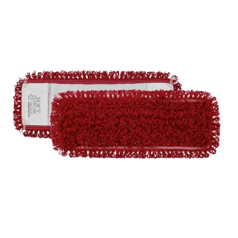 Mop Frange - Zakkensysteem - Microriccio - 40 cm - Rood